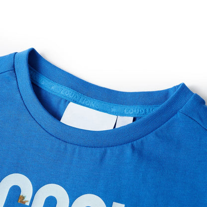 Kindershirt 104 blauw Blauw