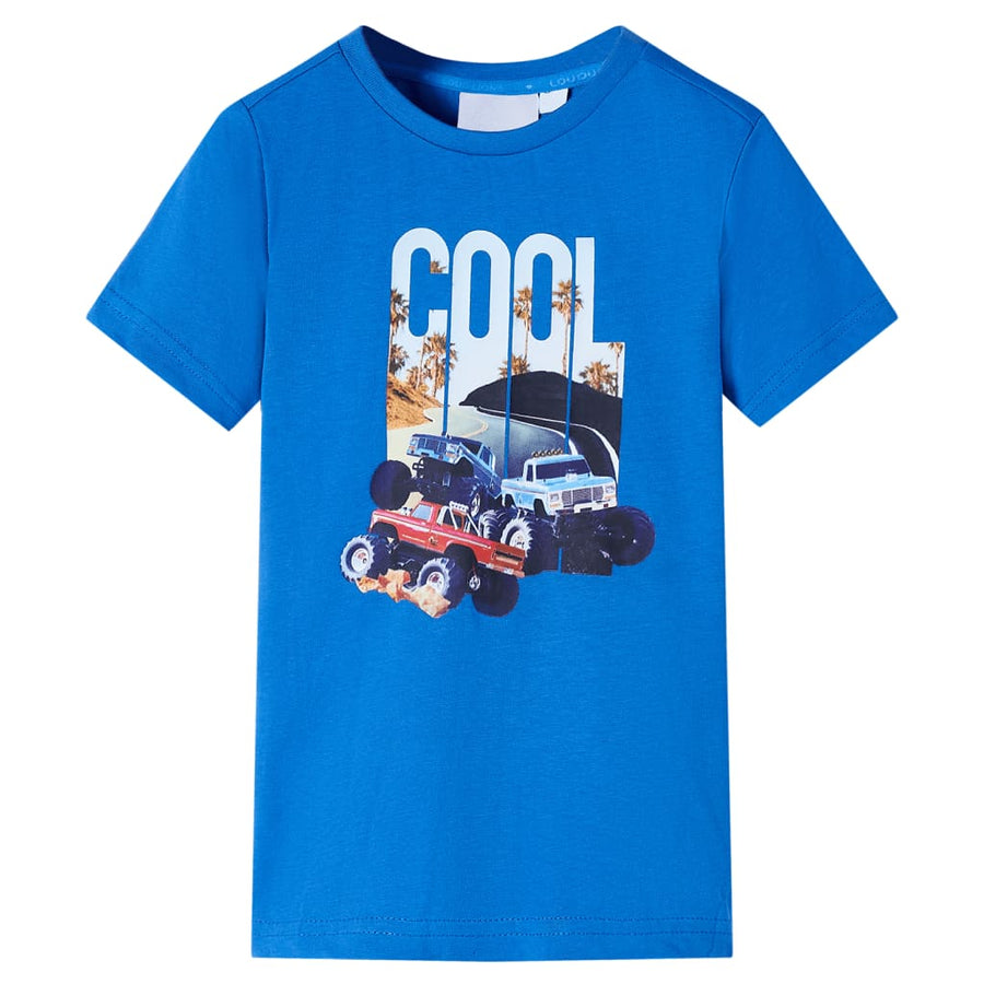 Kindershirt 116 blauw Blauw