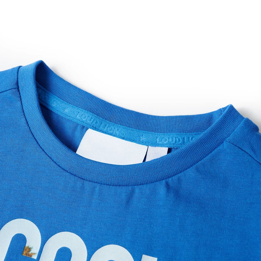 Kindershirt 116 blauw Blauw