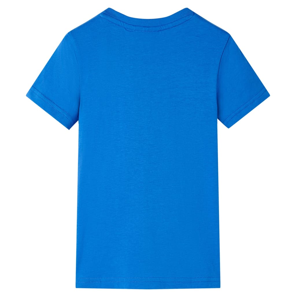 Kindershirt 128 blauw Blauw