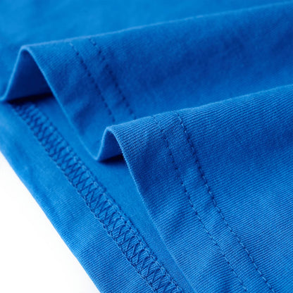 Kindershirt 128 blauw Blauw