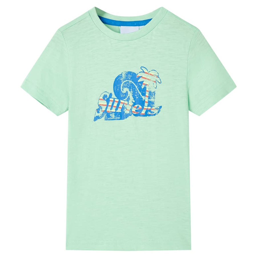Kindershirt 128 lichtgroen