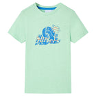 Kindershirt 140 lichtgroen katoen