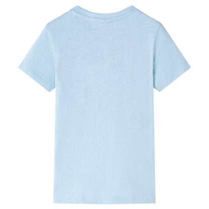 Kindershirt 140 lichtblauw