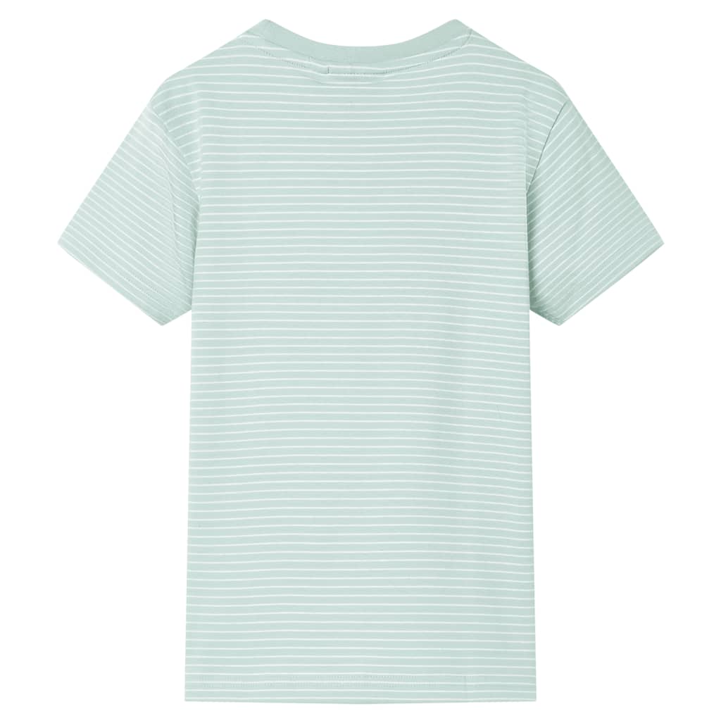 Kindershirt met strepen 104 lichtmint 104