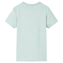 Kindershirt met strepen 104 lichtmint 104