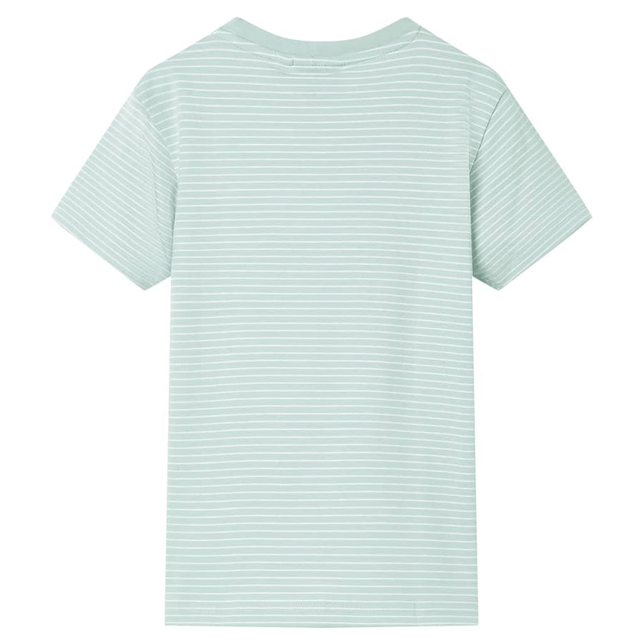 Kindershirt met strepen 104 lichtmint 104