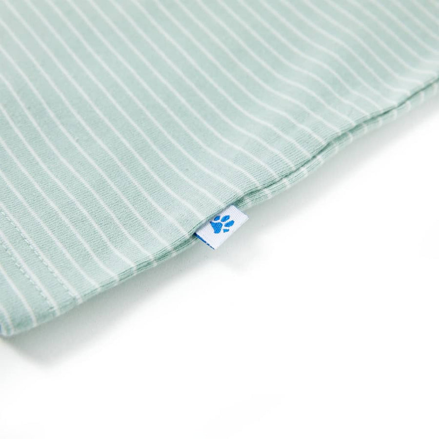 Kindershirt met strepen 104 lichtmint 104