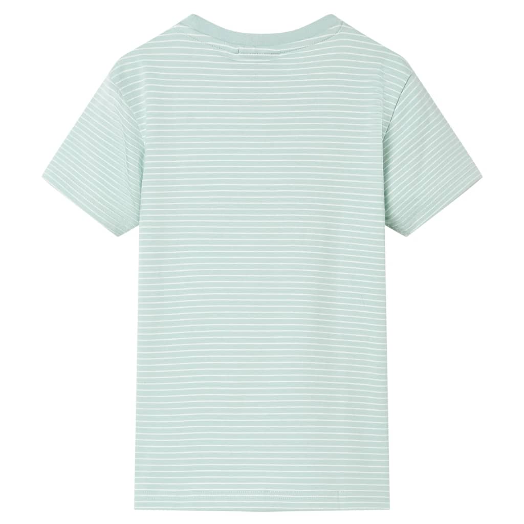 Kindershirt met strepen 116 lichtmint 116