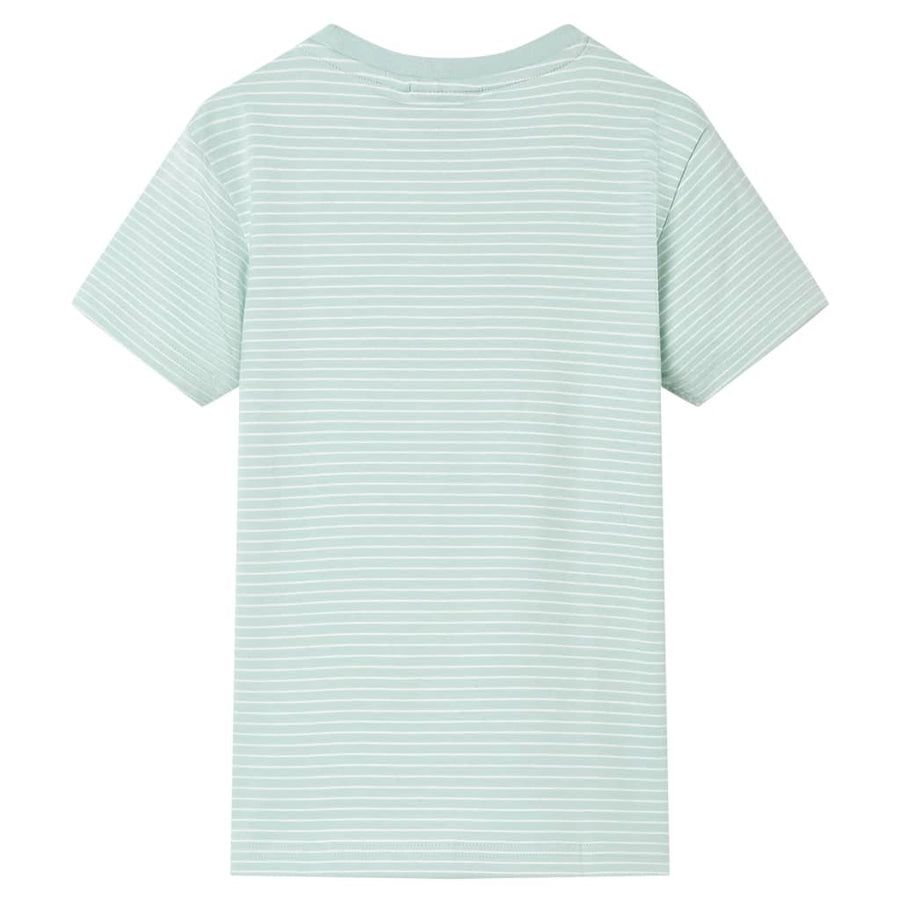 Kindershirt met strepen 116 lichtmint 116
