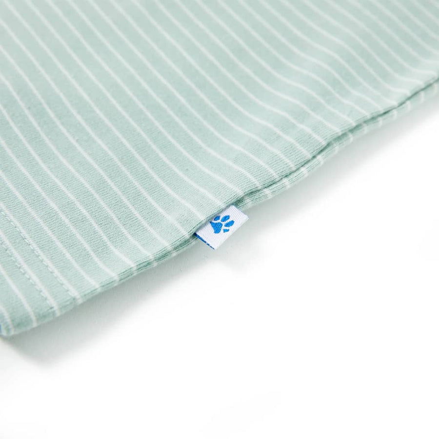 Kindershirt met strepen 116 lichtmint 116
