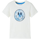 Kids' T-shirt 128 ecru