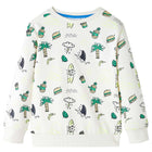 Kindertrui 140 zachtecru katoen polyester