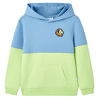 Kids' hoodie 104 blue and soft yellow