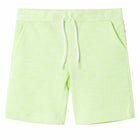 Kindershorts neongeel katoen maat 140