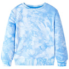 Kindertrui 128 zachtblauw katoen polyester