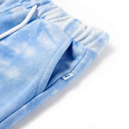 Kindershorts met trekkoord 128 zachtblauw
