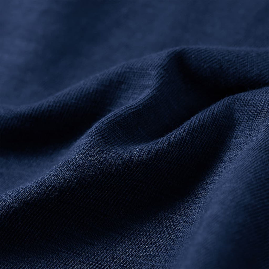 Kindershirt met lange mouwen 116 gemêleerd marineblauw Marineblauw