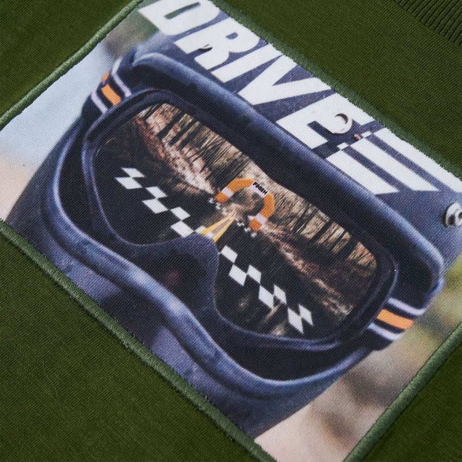 Kindershirt met lange mouwen 116 donkerkakikleurig Kaki 116