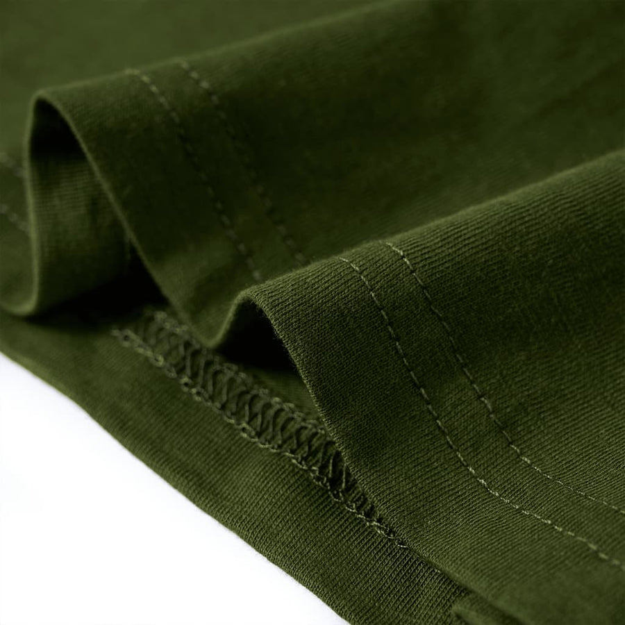 Kindershirt met lange mouwen 116 donkerkakikleurig Kaki 116