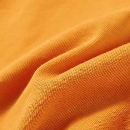 Kindershirt met lange mouwen 92 okerkleurig Oker