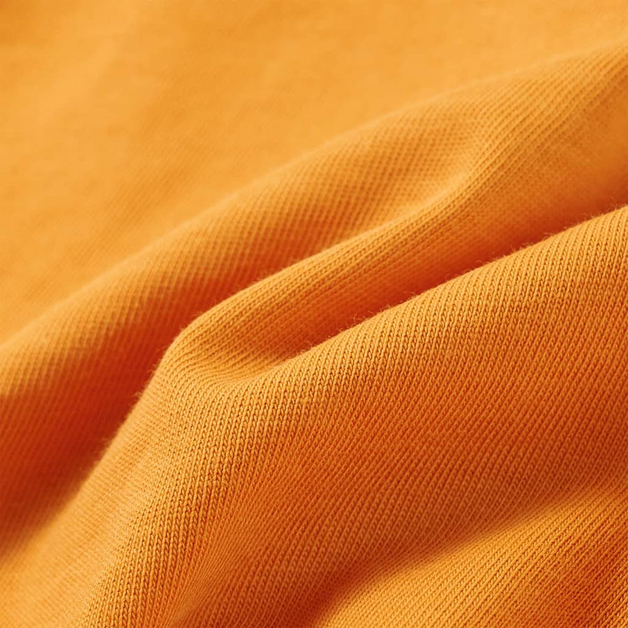 Kindershirt met lange mouwen 92 okerkleurig Oker