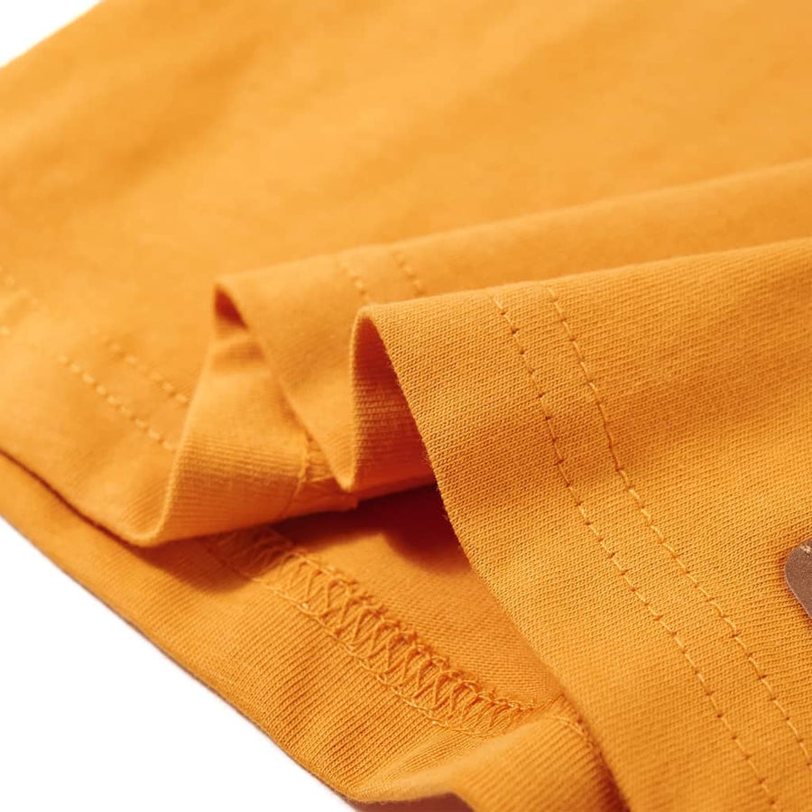 Kindershirt met lange mouwen 104 okerkleurig Oker 104