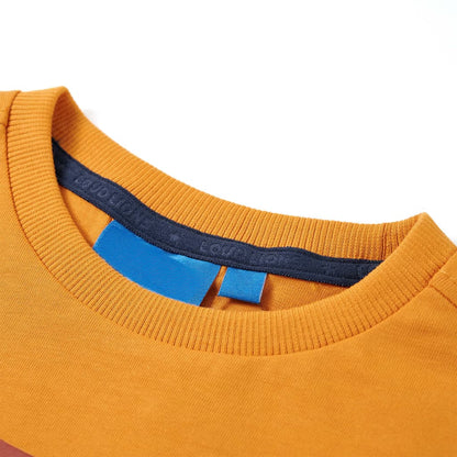 Kindershirt met lange mouwen 116 okerkleurig Oker 116