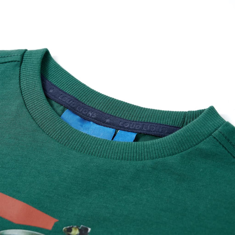 Kindershirt met lange mouwen 92 groen Groen