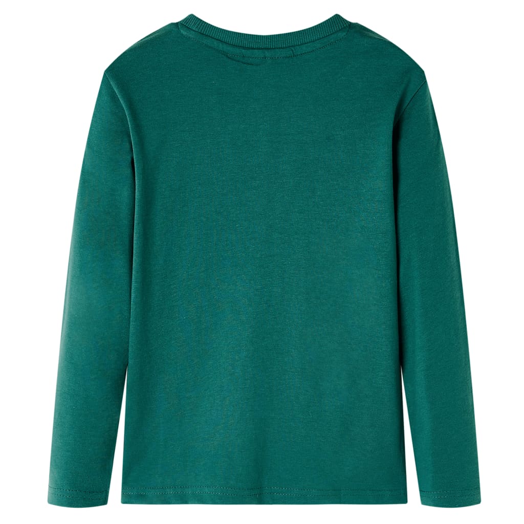 Kindershirt met lange mouwen 116 groen Groen