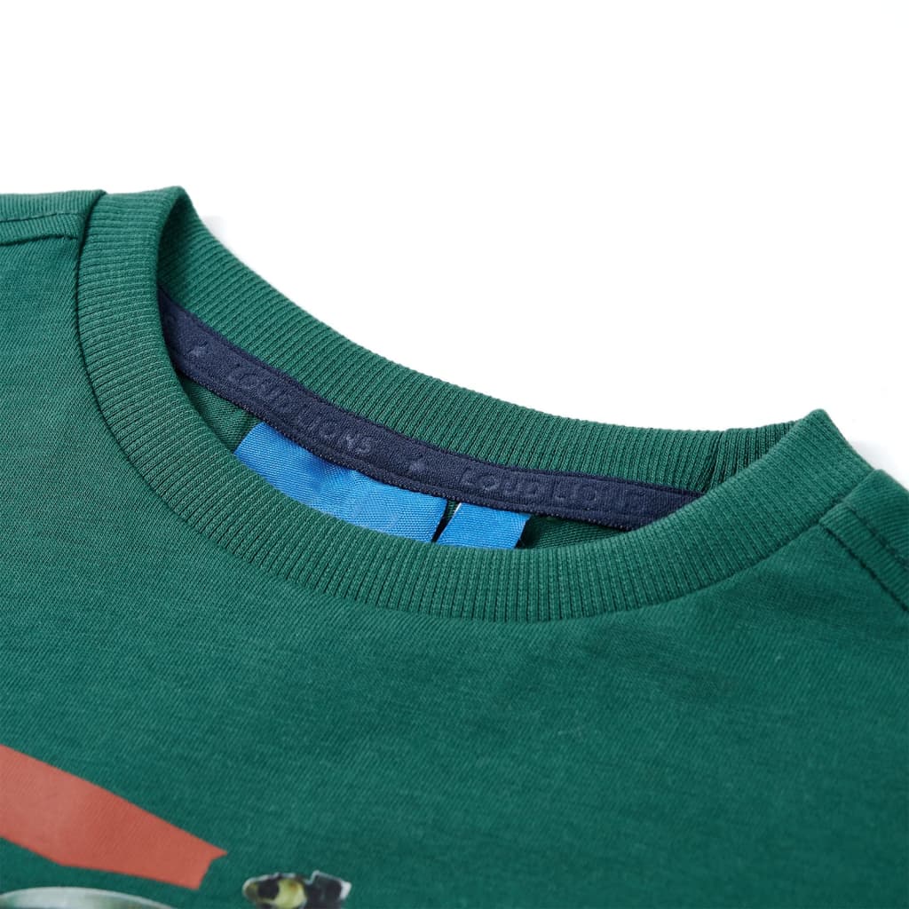 Kindershirt met lange mouwen 116 groen Groen
