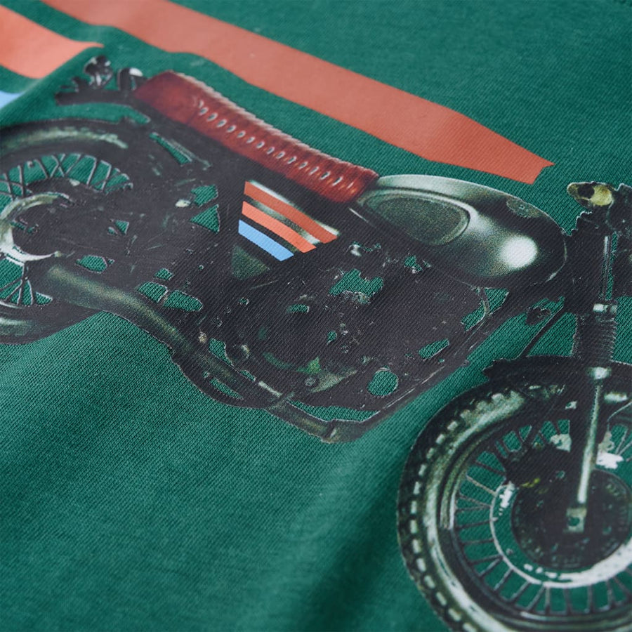 Kindershirt met lange mouwen 128 groen Groen