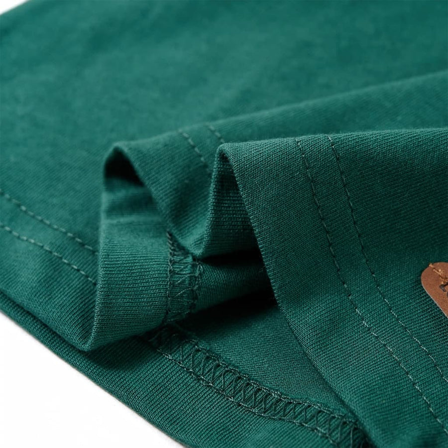Kindershirt met lange mouwen 128 groen Groen