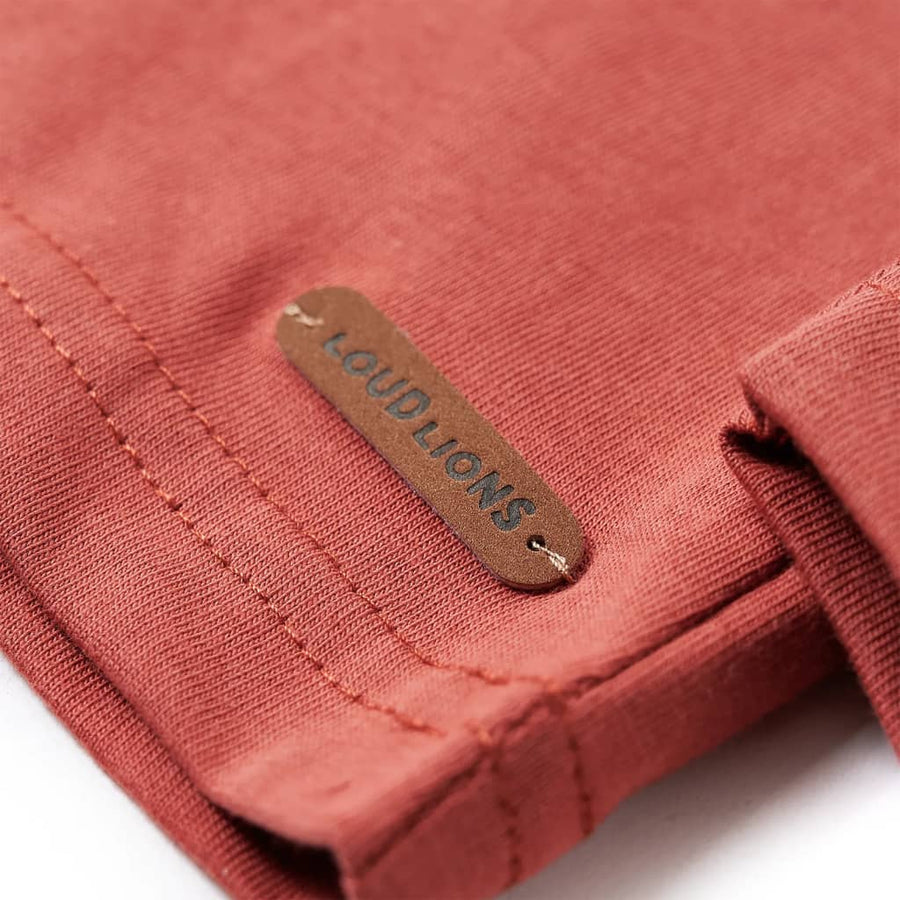 Kindershirt met lange mouwen 116 hennakleurig Henna