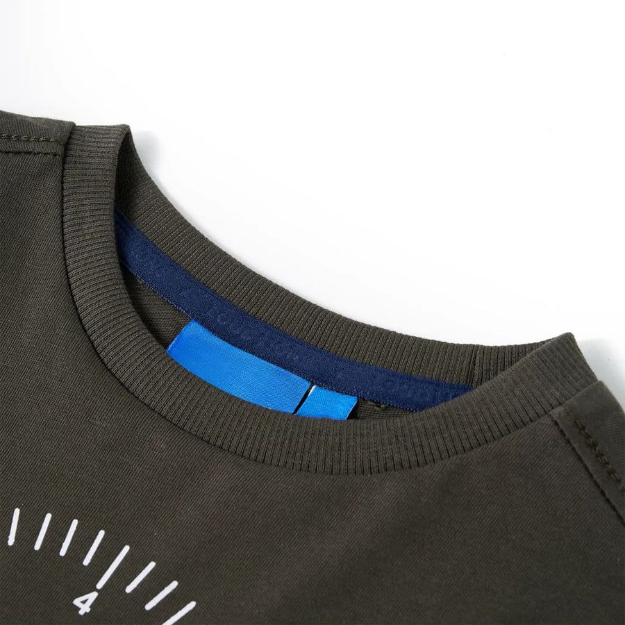 Kindershirt met lange mouwen 116 kakikleurig Kaki 116