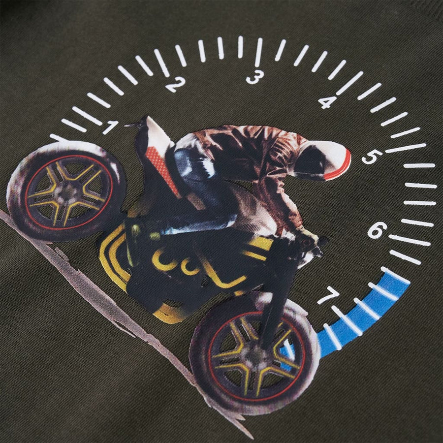Kindershirt met lange mouwen 128 kakikleurig Kaki 128