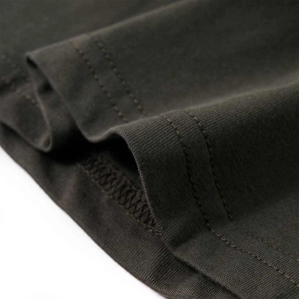 Kindershirt met lange mouwen 128 kakikleurig Kaki 128