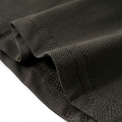Kindershirt met lange mouwen 128 kakikleurig Kaki 128