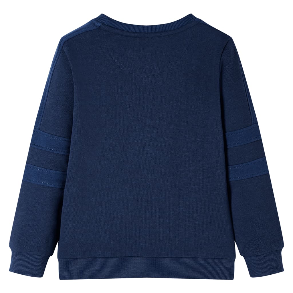 Kindertrui 92 gemêleerd marineblauw Marineblauw