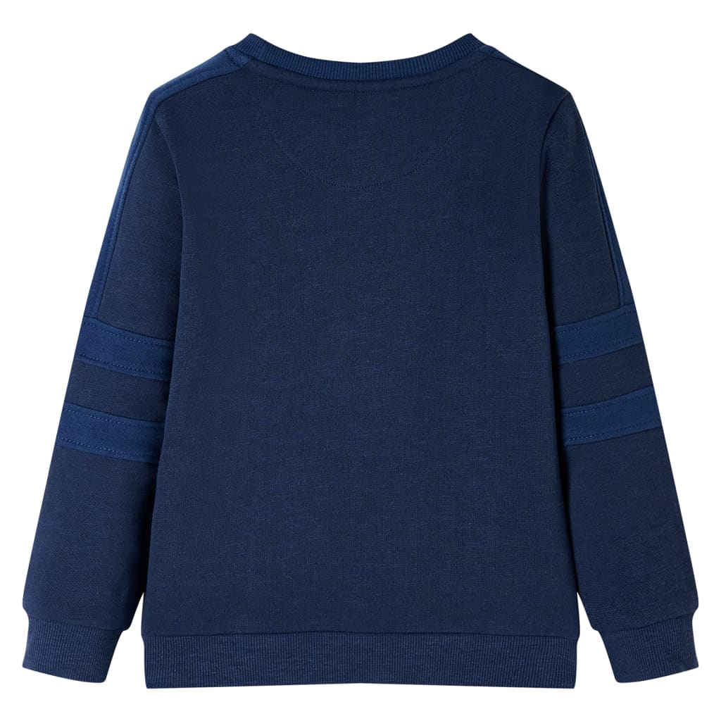 Kindertrui 116 gemêleerd marineblauw Marineblauw 116