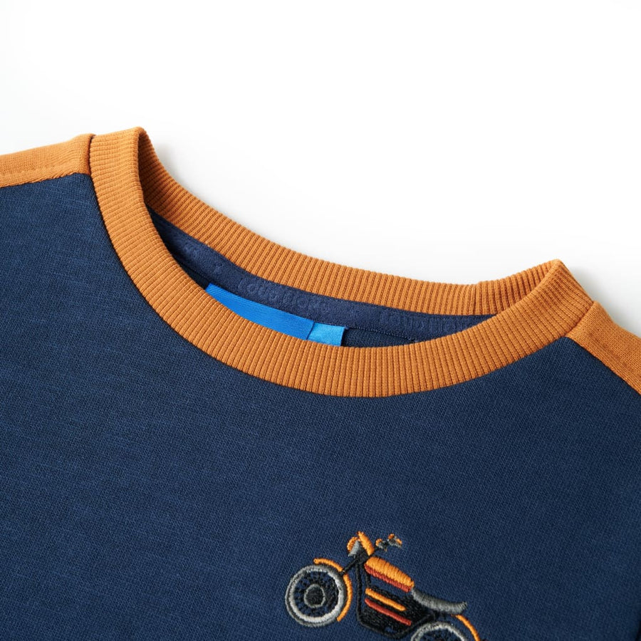 Kindertrui 104 indigo-blauw Blauw