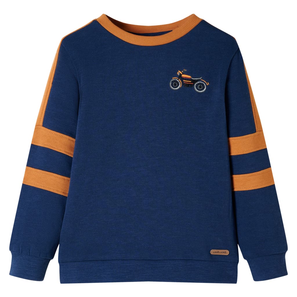 Kindertrui 116 indigo-blauw Blauw