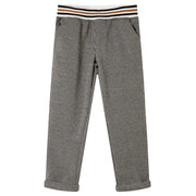 Kinderbroek 116 ecru geruit