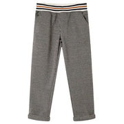 Kinderbroek 140 ecru geruit