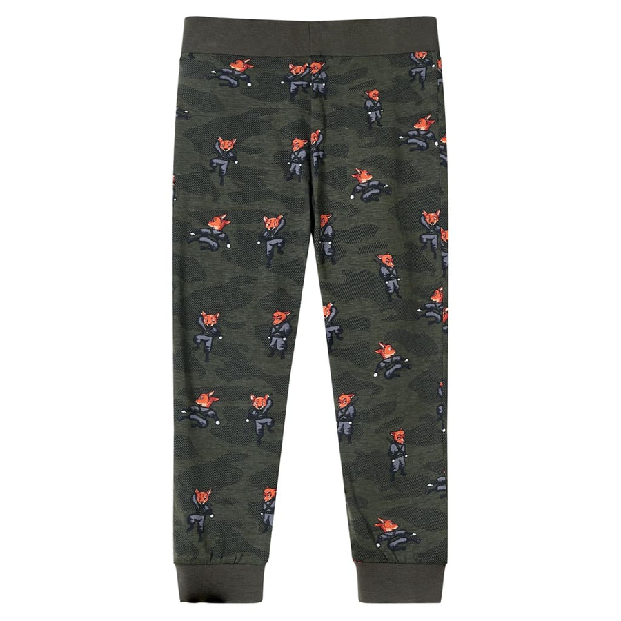 Kinderpyjama met lange mouwen 92 kakikleurig