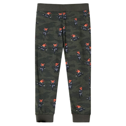 Kinderpyjama met lange mouwen 116 kakikleurig