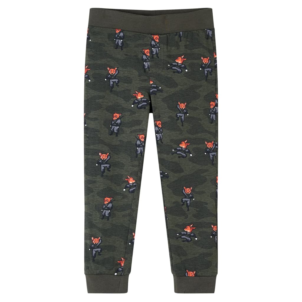 Kinderpyjama met lange mouwen 140 kakikleurig 140