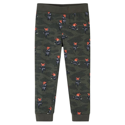 Kinderpyjama met lange mouwen 140 kakikleurig 140