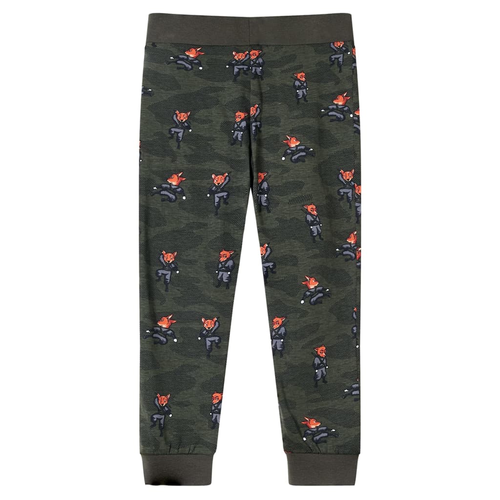 Kinderpyjama met lange mouwen 140 kakikleurig 140