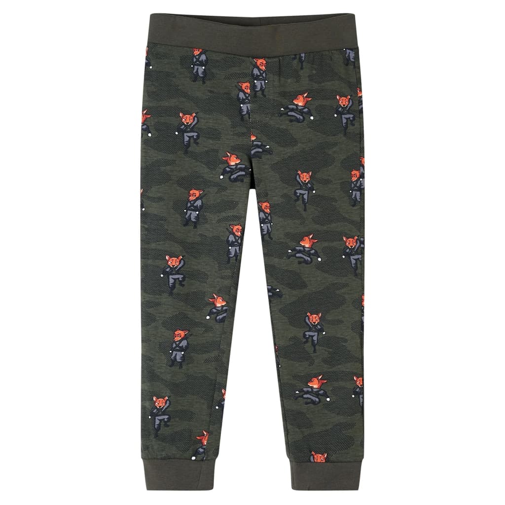 Kinderpyjama met lange mouwen 140 kakikleurig 140